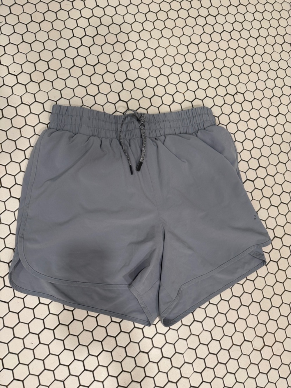 Varley Light Gray Athletic running Shorts